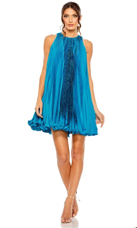 Ieena Duggal 49636 - Pleated Dress A-Line Day Work