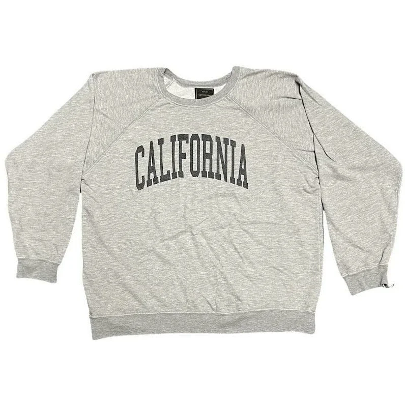 CALIFORNIA UNISEX SWEATSHIRT Hoodie with Hem Applique Textured Unique