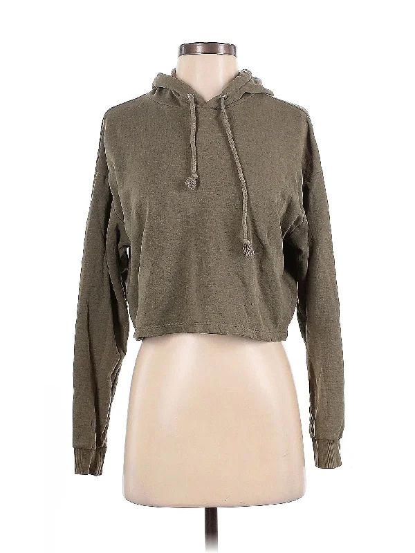 Pullover Hoodie Hoodie with Hem Embroidery Detailed Premium