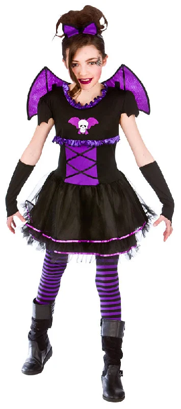 Girls Batty Bat Ballerina Vampire Halloween Fancy Dress Costume Outfit Turtleneck Warm Winter Girls Batty Bat Ballerina Vampire Halloween Fancy Dress Costume Outfit Turtleneck Warm Winter