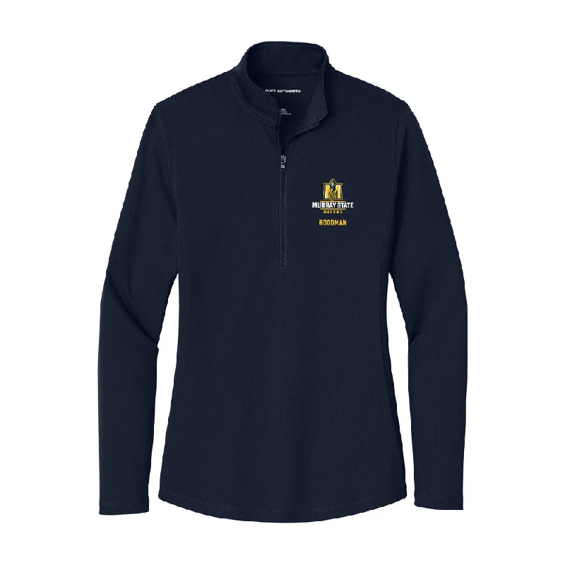 Murray State - NCAA Women's Soccer : Aly Goodman - Women's Lightweight Quarter Zip Jacket Zippered Front Buttoned Front Snap Front