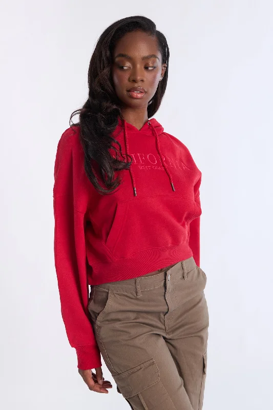 Midi Hoodie Hoodie with Gradient Ombre Colorful