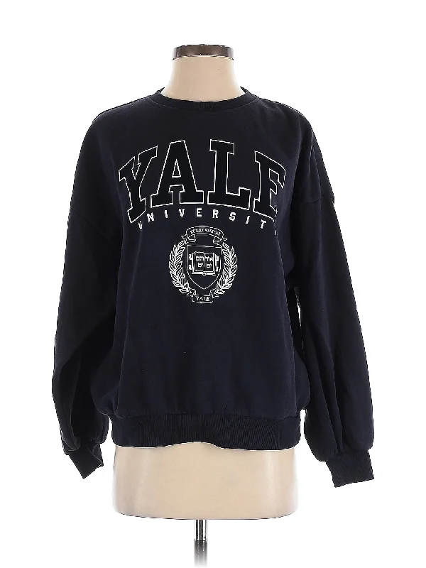 Sweatshirt Hoodie with Metallic Shiny Futuristic