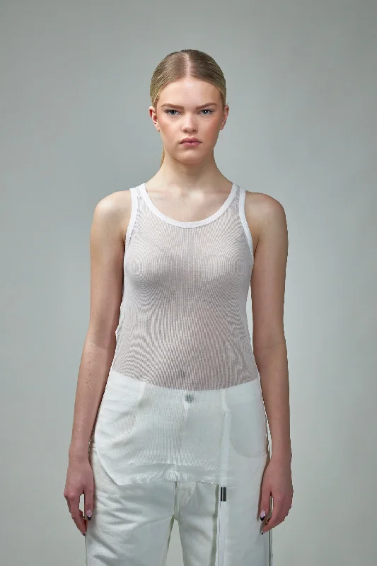 Mara Wrinkled Cropped Tank Top loose fit tank