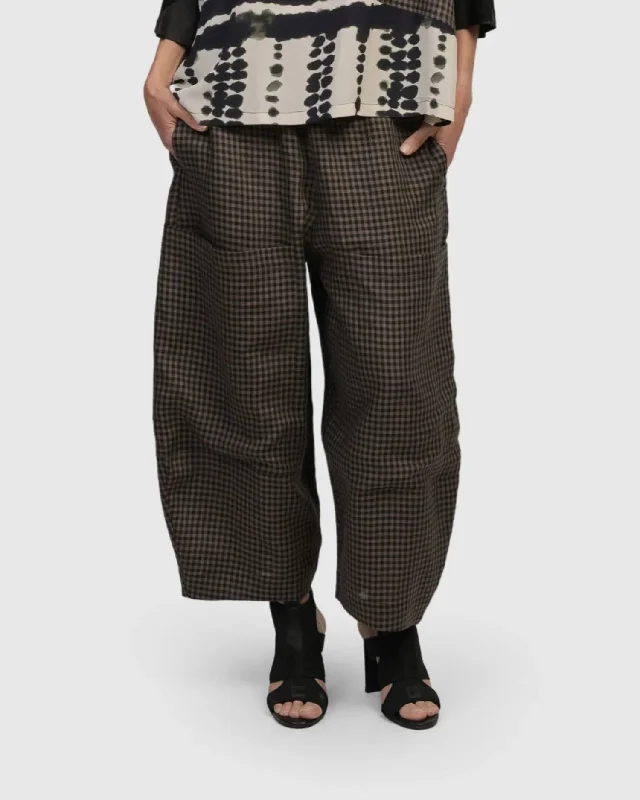 Pisco Balloon Pants, Plaid Stylish Harem Pants