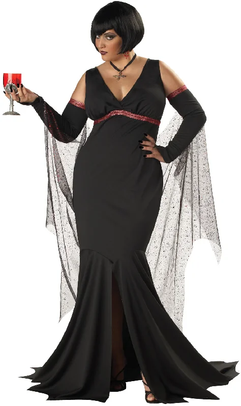 Womens Plus Size Immortal Seductress Costume Gothic Fancy Dress empire Waist empire