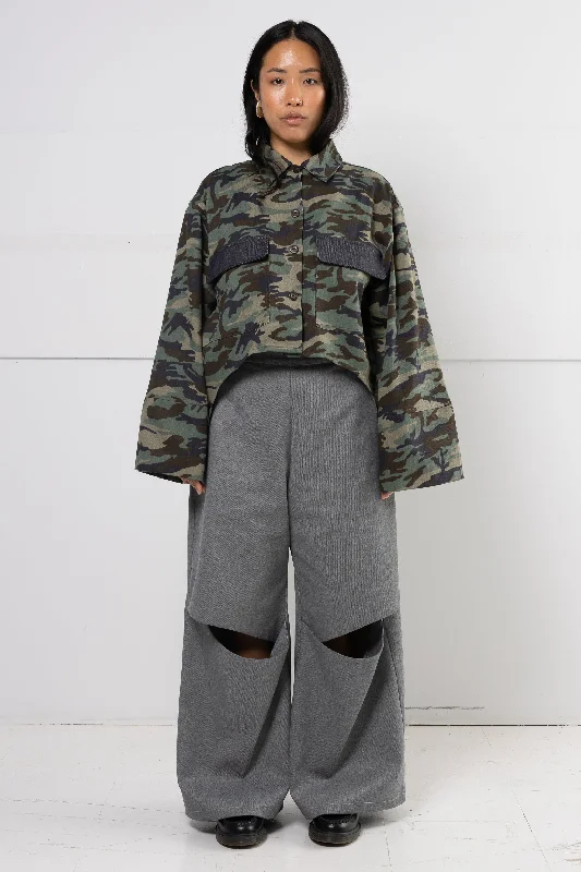 BERNARD CUTOUT PANT Comfy Zip-Up Pants