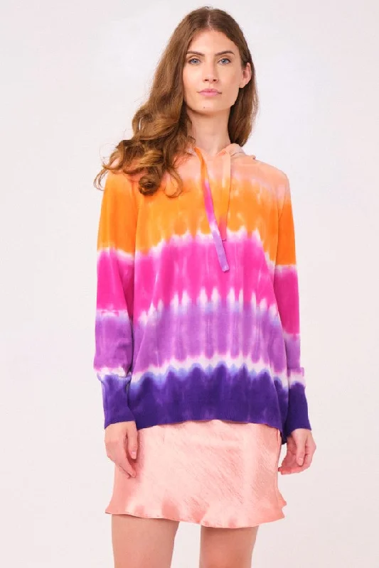"Sunrise Gradient" Hoodie Hoodie with Camouflage Military Edgy