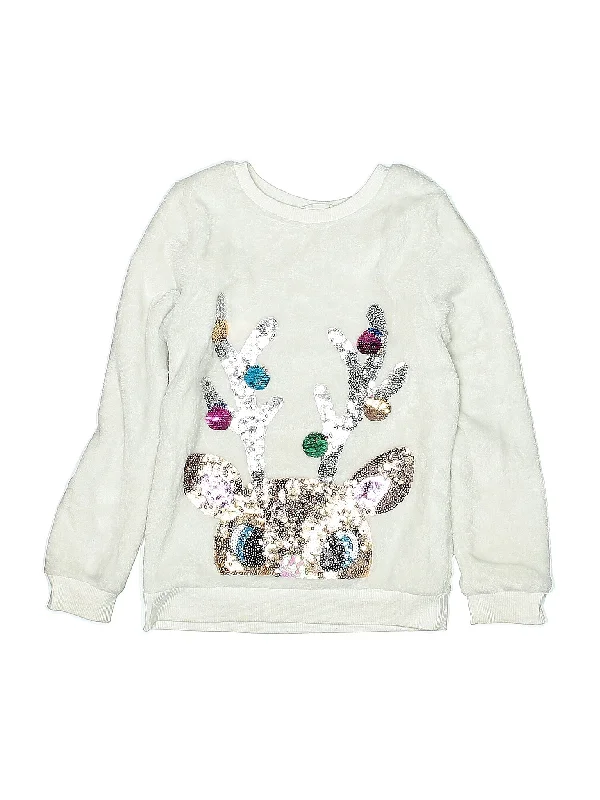 Sweatshirt Hoodie with Typography Text Message