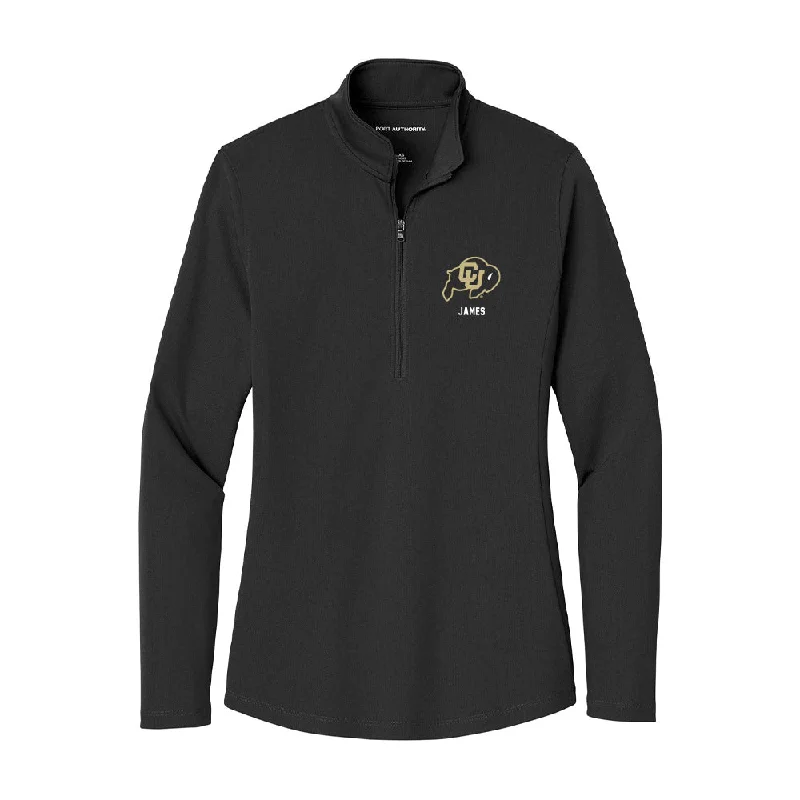 Colorado - NCAA Women's Soccer : Shyra James - Women's Lightweight Quarter Zip Jacket Appliqued Jacket Beaded Jacket Sequined Jacket