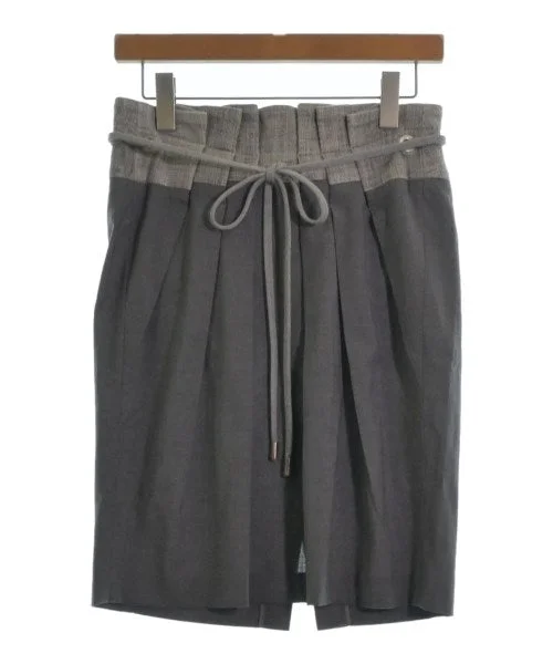 BRUNELLO CUCINELLI Knee length skirts velvet skirt glossy