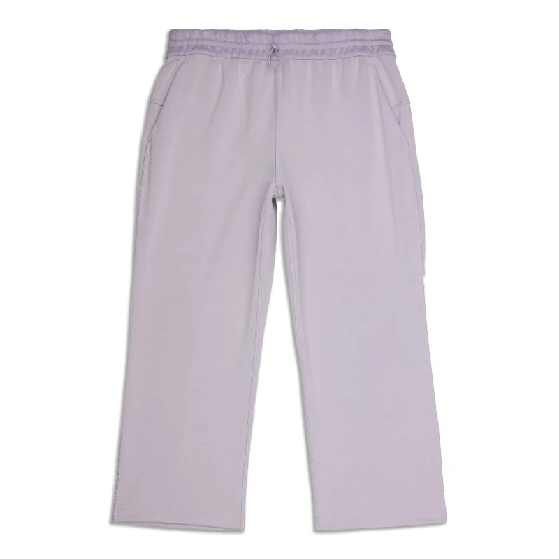 Softstreme High-Rise Straight-Leg Cropped Pant - Resale Comfortable Denim Trousers