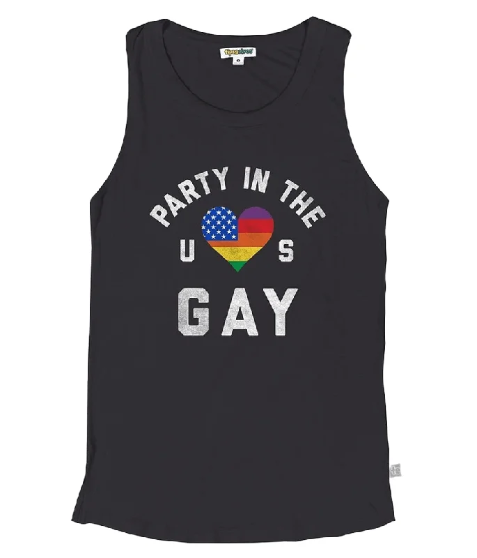 Party in the US Gay Tank Top spandex blend tank