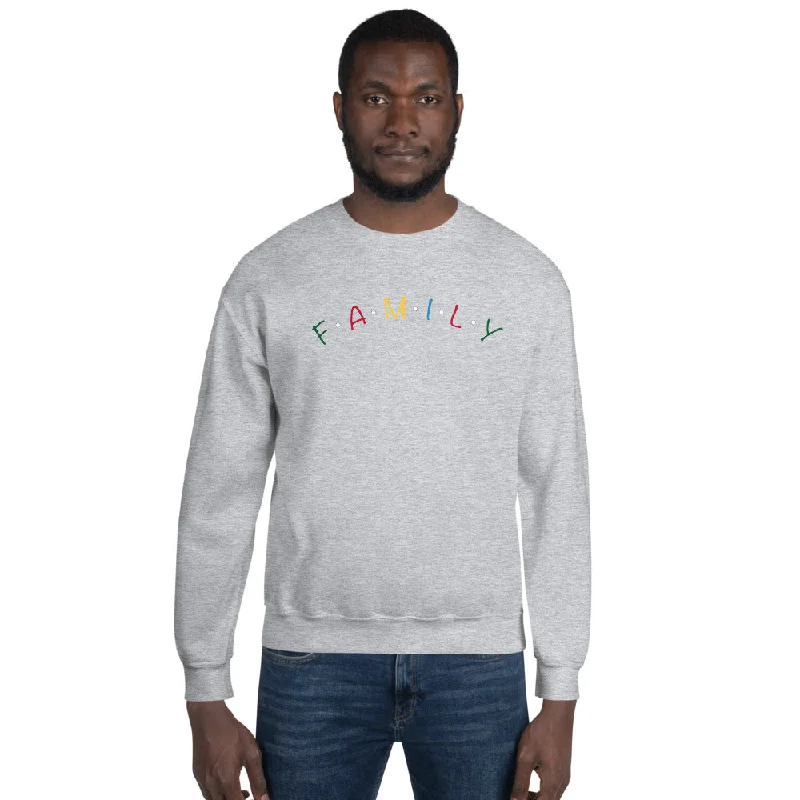 Family | Unisex Sweatshirt Hoodie with Elastic Waist Stretchable Comfortable