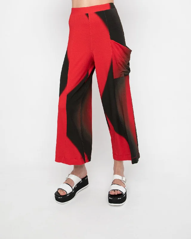 Ozai N Ku Sizzle Pants, Penello Relaxed High-Waist Trousers