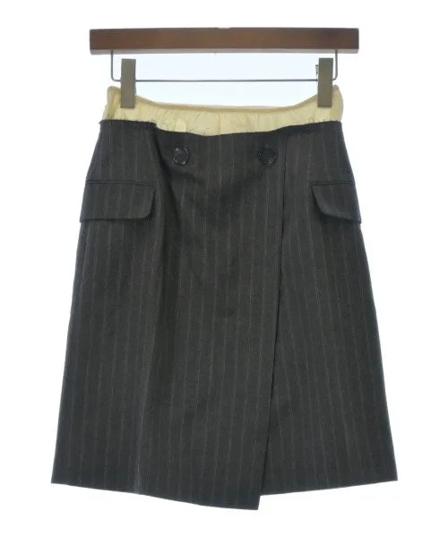MAISON SPECIAL Knee length skirts corduroy skirt textured