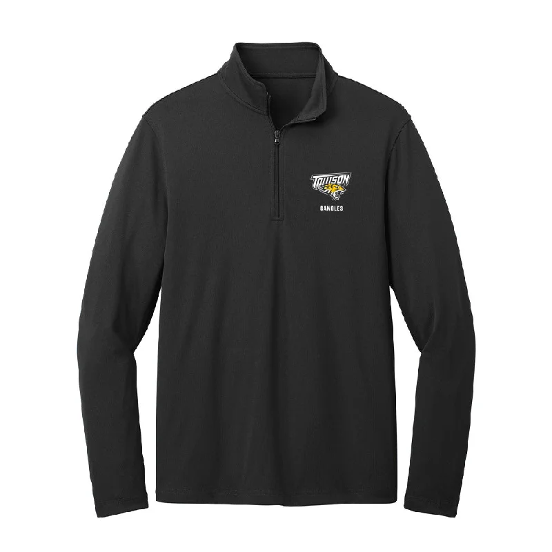 Towson - NCAA Women's Soccer : Phoebe Canoles - Lightweight Quarter Zip Jacket Jersey Jacket Tulle Jacket Batik Jacket