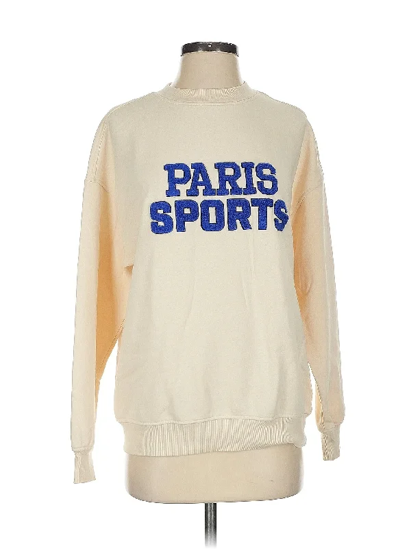 Sweatshirt Hoodie with Hem Contrast Bold Stylish