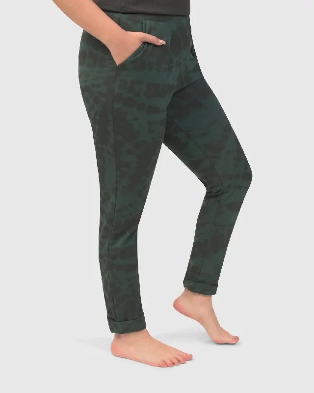 Exhale Jogger Pants, Forest Tie-Dye Lightweight Jogger Pants