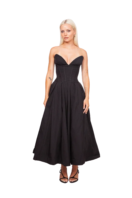 Lady Black Dress Tunics New arrival