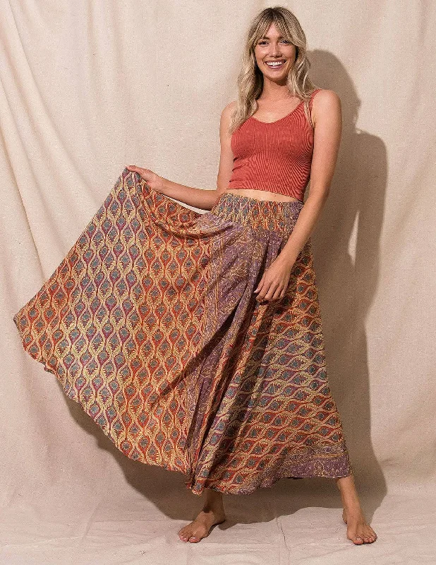 Zayna Palazzo Pants - Sunset Elegant High-Waist Pants