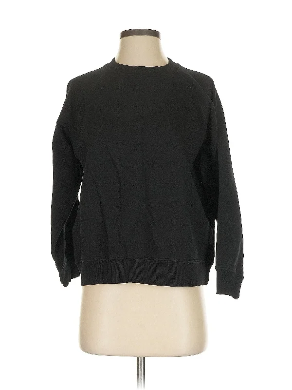 Sweatshirt Hoodie with Rhinestones Sparkly Elegant
