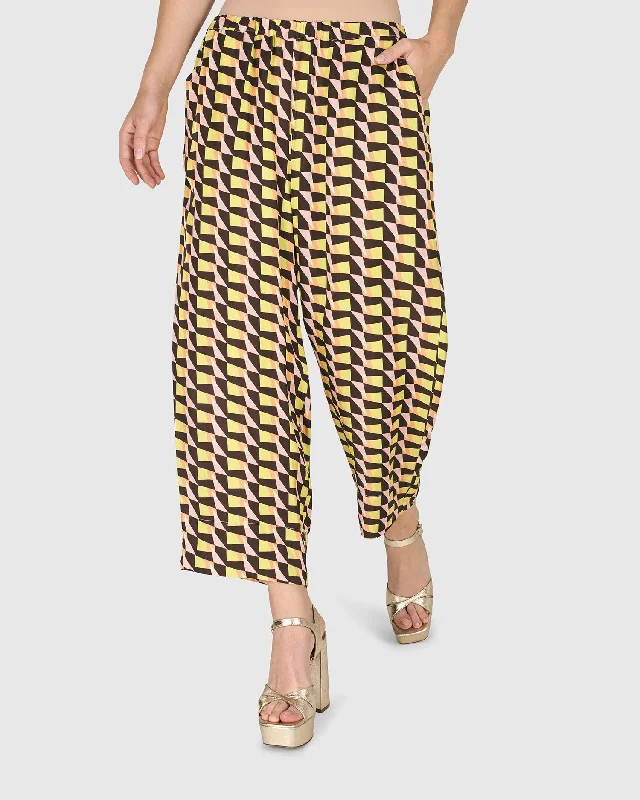 Penrose Pants, Geometric Cozy Maternity Pants