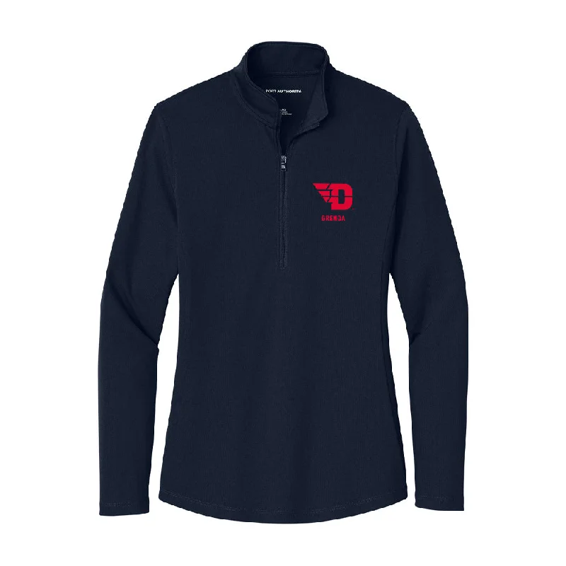 Dayton - NCAA Women's Soccer : Olivia Grenda - Women's Lightweight Quarter Zip Jacket Mesh Jacket Canvas Jacket Denim Jacket