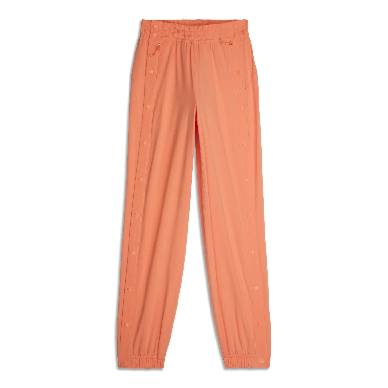 Tear-Away Mid-Rise Track Pant - Resale Trendy Printed Leggings