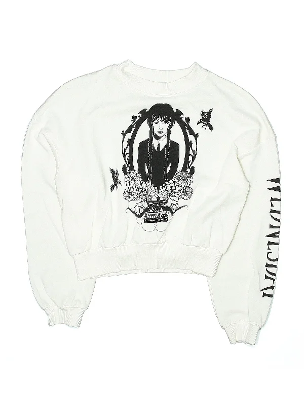 Sweatshirt Hoodie with Sequins Glamorous Eye-catching