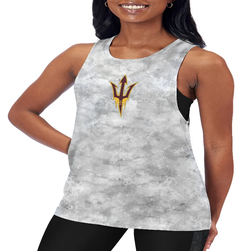 ASU Ladies Muscle Tank GRY turquoise tank top