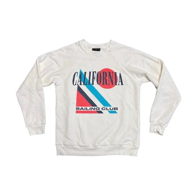 UNISEX CALIFORNIA SAILING SWEATSHIRT Hoodie with Set-In Sleeves Structured Classic