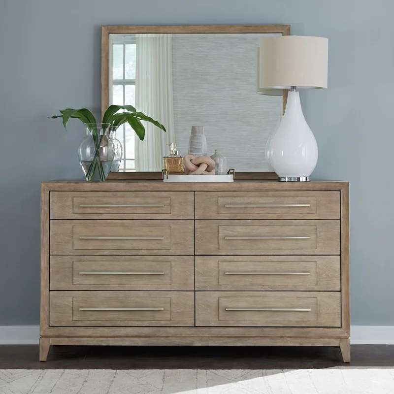 Brentwood - Dresser & Mirror - Sandstone Tunics Stylish elegant