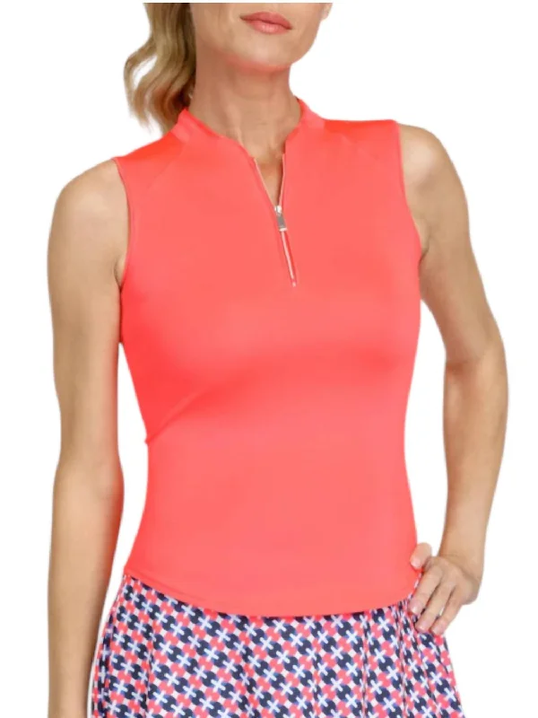 Celine Racerback Tank Top In Reef soft pink tank
