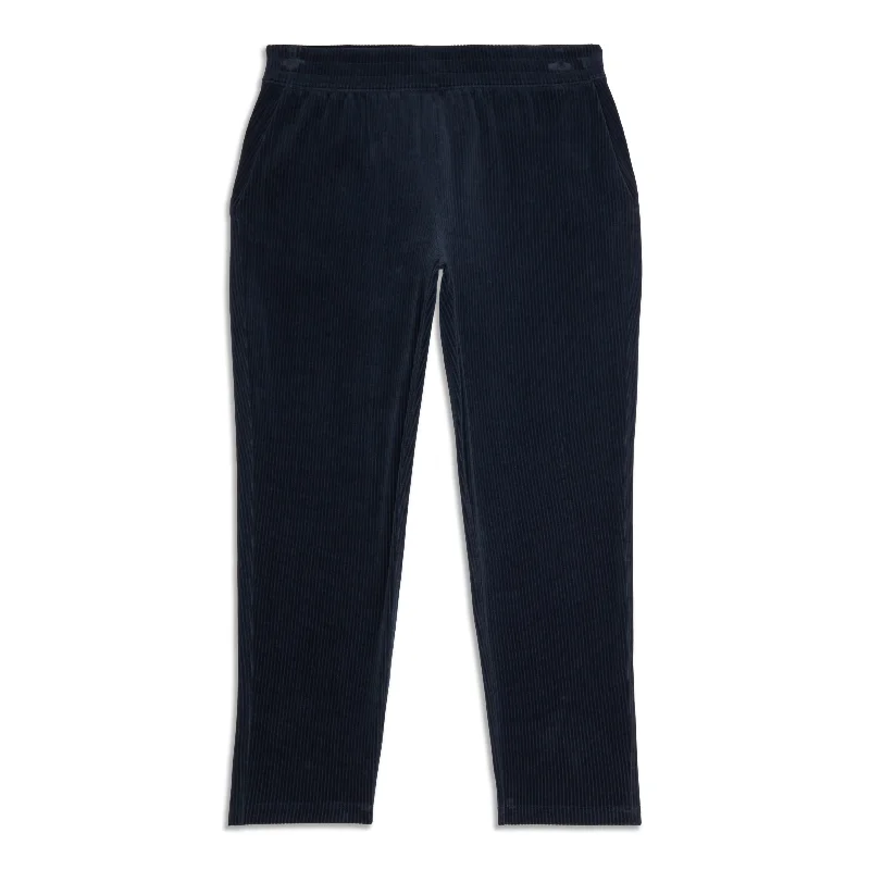 Scuba Mid-Rise Straight-Leg Pant 7/8 Length Cord - Resale Fashionable Work Pants