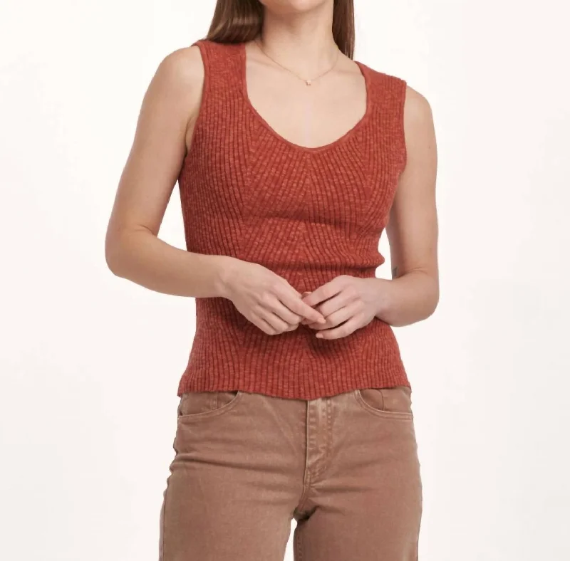 Neomi Tank In Intense Rust essential tank top