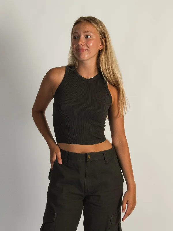HARLOW MACY TANK TOP - CHARCOAL playful tank top