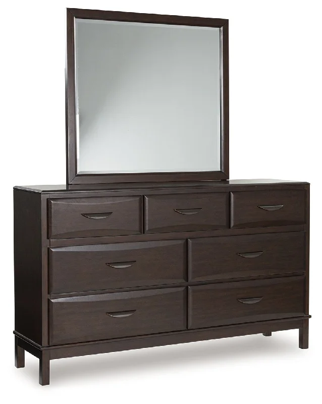 Vanmore - Dark Brown - Dresser And Mirror Tunics Practical durable