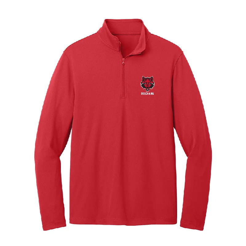 Arkansas State - NCAA Women's Soccer : Damaris Deschaine - Lightweight Quarter Zip Jacket Appliqued Jacket Beaded Jacket Sequined Jacket Arkansas State - NCAA Women's Soccer : Damaris Deschaine - Lightweight Quarter Zip Jacket Appliqued Jacket Beaded Jacket Sequined Jacket