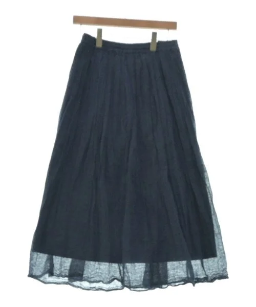tumugu: Knee length skirts denim skirt durable