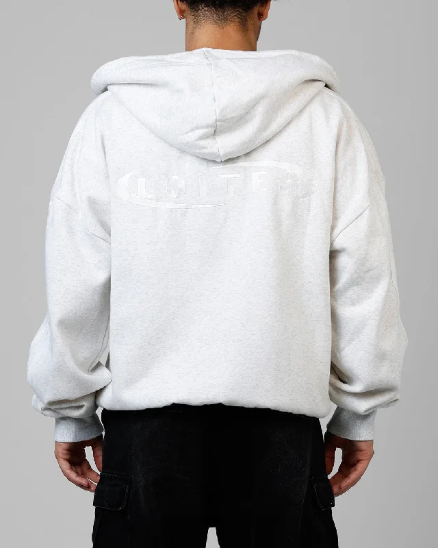 Loiter Night Vision Hoodie Grey Marle Hoodie with Cuffed Sleeves Snug Secure