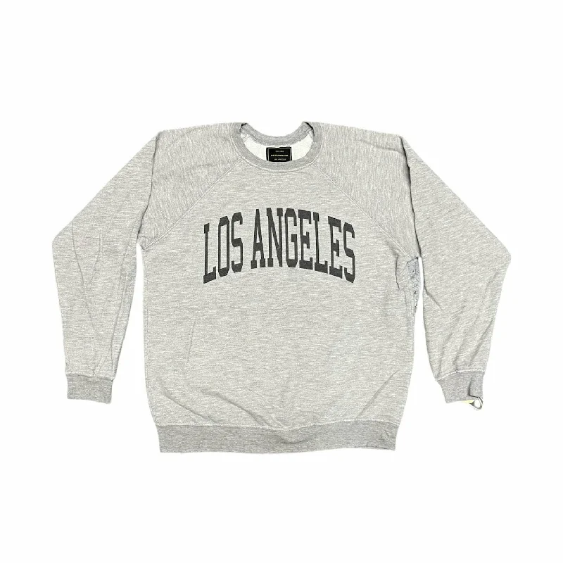 LOS ANGELES UNISEX SWEATSHIRT Hoodie with Hem Lace Feminine Delicate