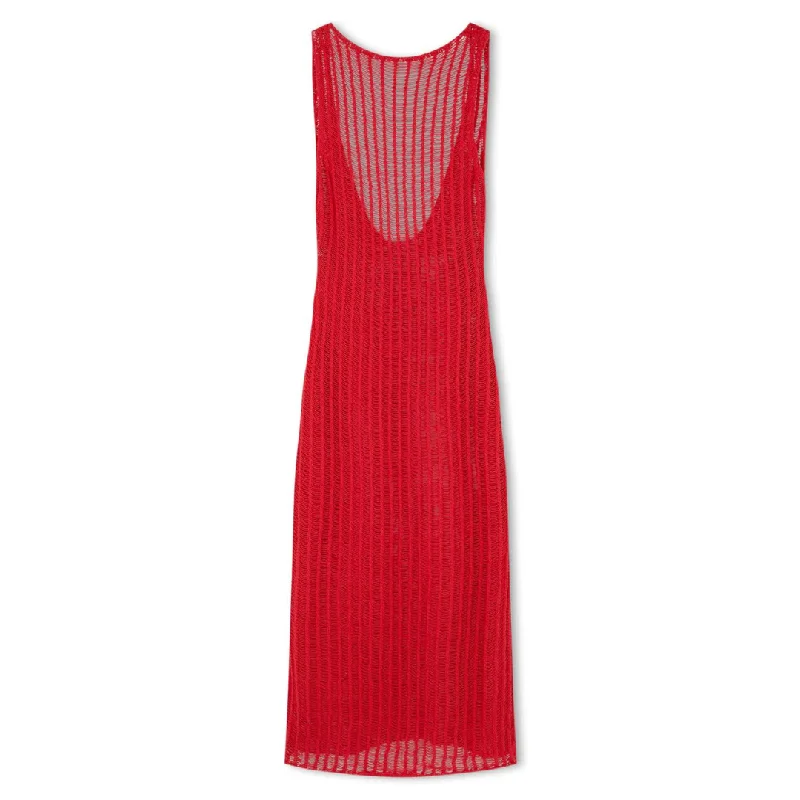 Cotton Crochet Backless Dress - Chilli Tunics Fashionable trendy