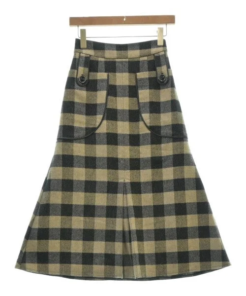 Jines Knee length skirts velvet skirt luxurious