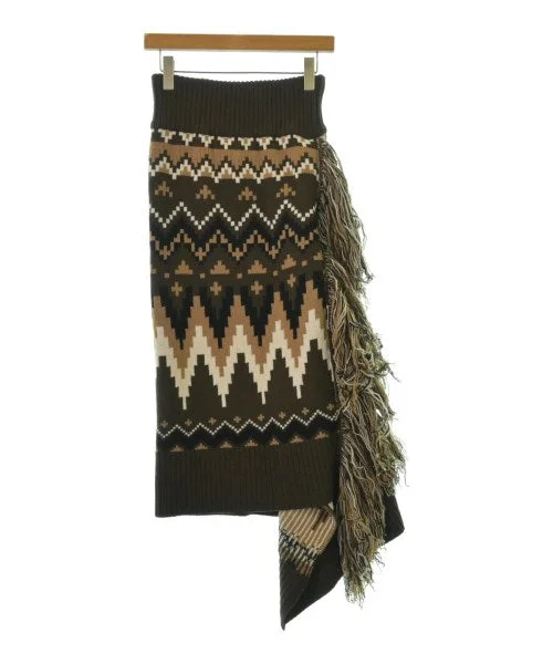sacai Long/Maxi length skirts leather skirt durable