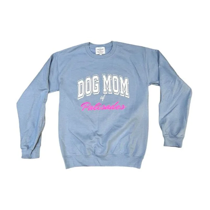 DOG MOM PALISADES SWEATSHIRT Hoodie with Elastic Cuffs Stretchable Comfortable