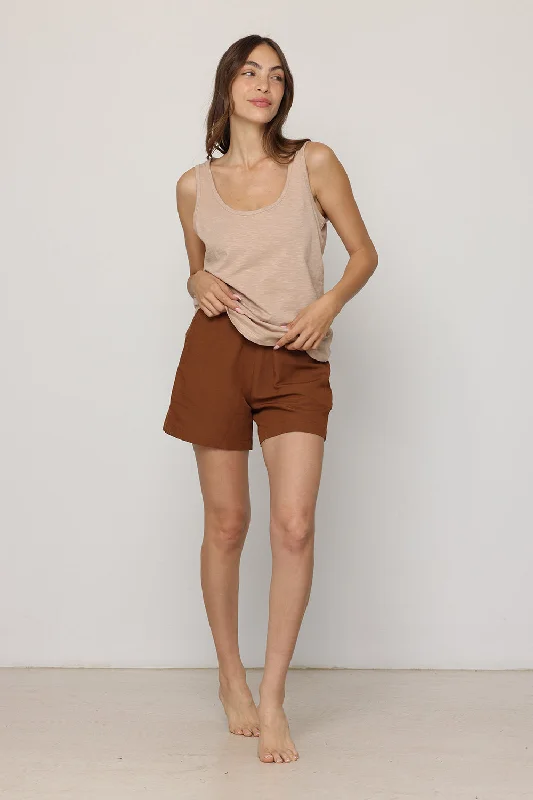 Tank-Top Camel solid color tank