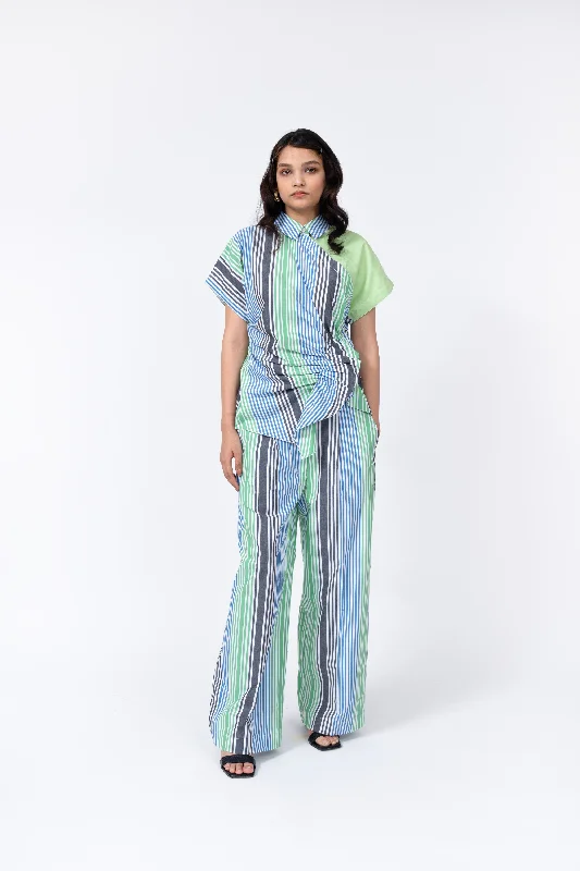 Multi Stripe Pant Trendy Printed Leggings
