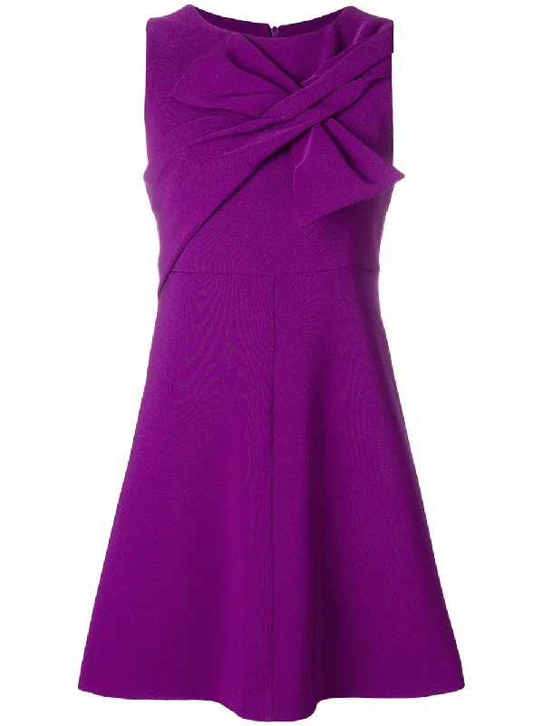 draped detail sweater shift Silk Blend Satin Velvet