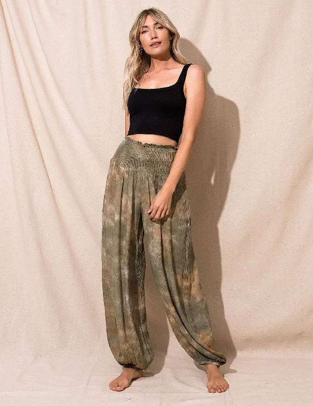 Sofia Tie-Dye Pants Trendy Wide-Leg Pants